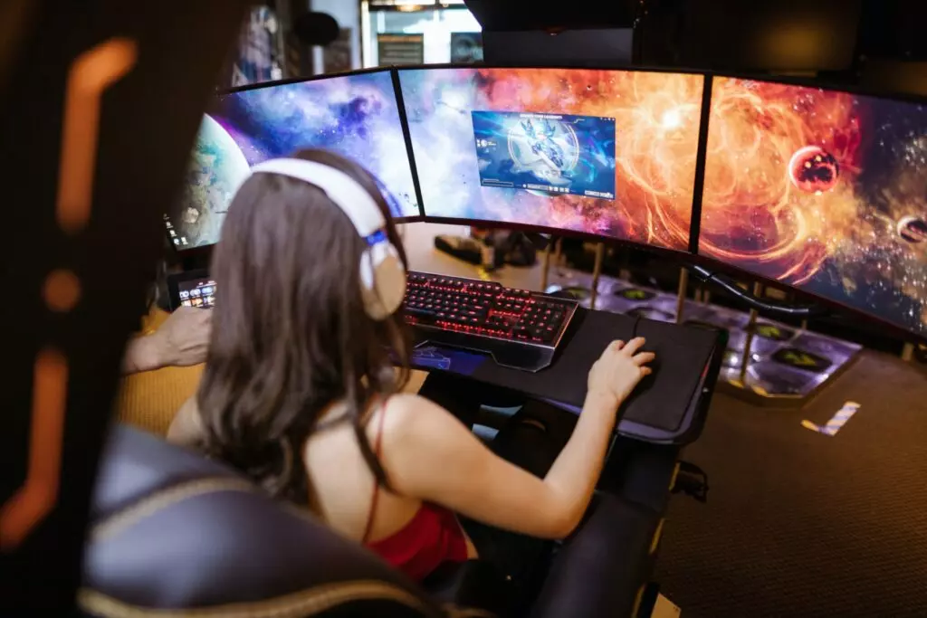 Girl trying to become successful in gaming