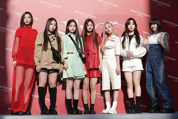 K-Pop sensations NMIXX attending the "WOOYOUNGMI" Jewelry launch event.