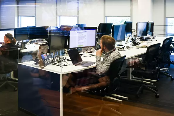 Millennials working in the office.