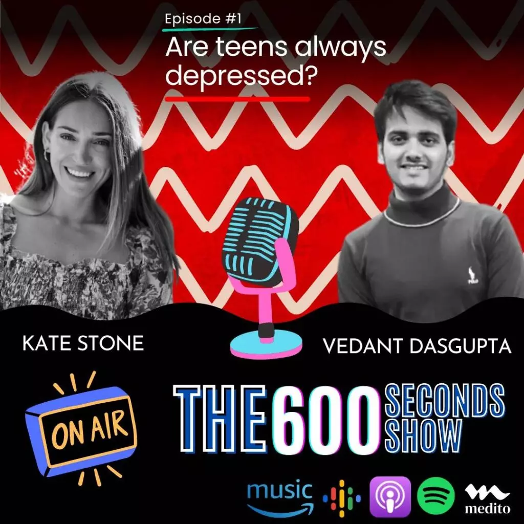 Kate Stone speaking about Mental Health on "The 600 Second Show" podcast.