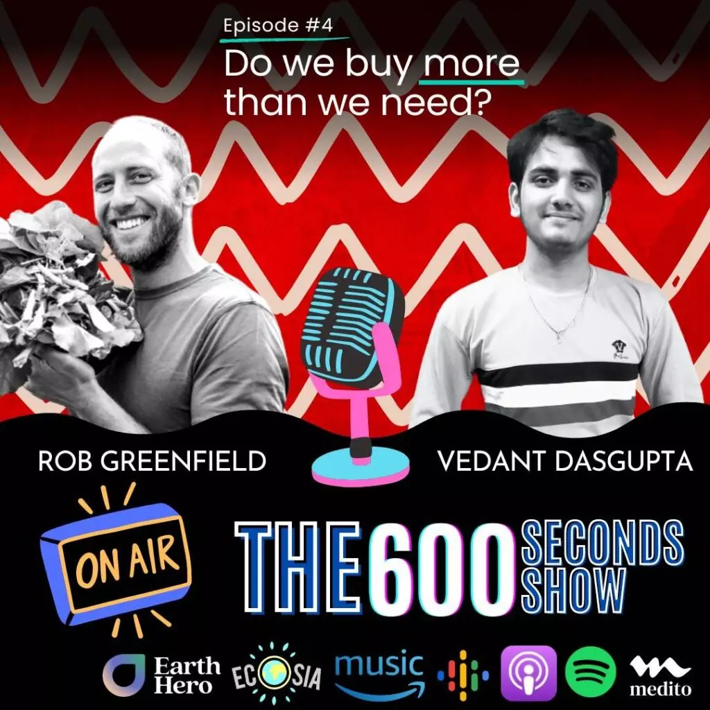 Rob Greenfield talks about how to live a sustainable life on "The 600 Seconds Show."