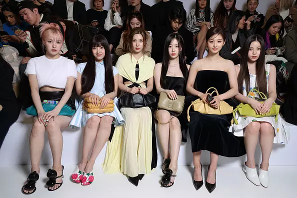 NMIXX at "Paris Fashion Week" ahead of the release of their first-ever EP "Expérgo."