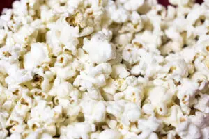 Airpopped popcorn with a sprinkle of herbs image